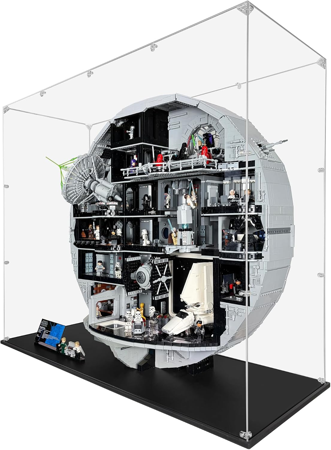 Acrylic Display Case Compatible for LEGO Death Star #75419, Dustproof Display Case (Case Only) (Lego Sets are NOT Included)
