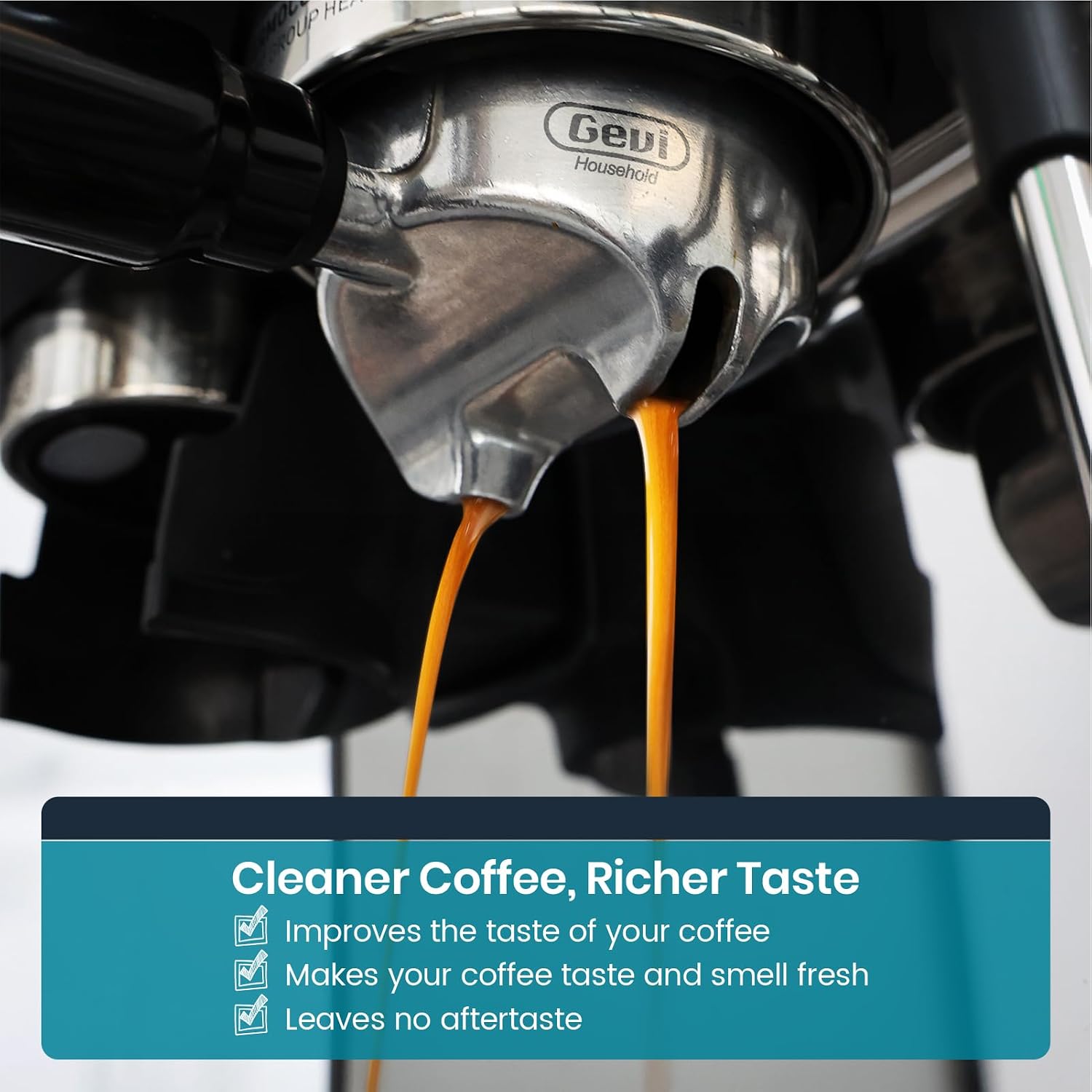 Gevi Espresso Machine with 12-Pack Household Coffee Maker Cleaner and Descaler