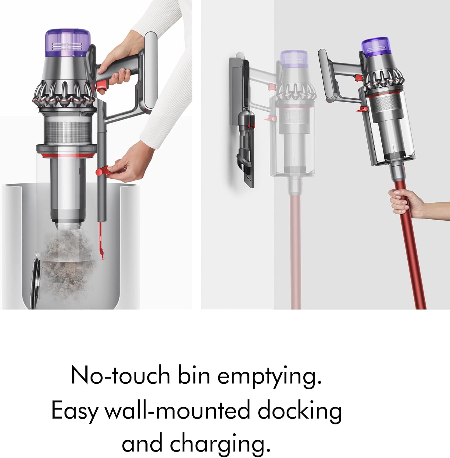 Dyson SV29 Outsize Cordless Vacuum Cleaner | Nickel/Red | Refurbished