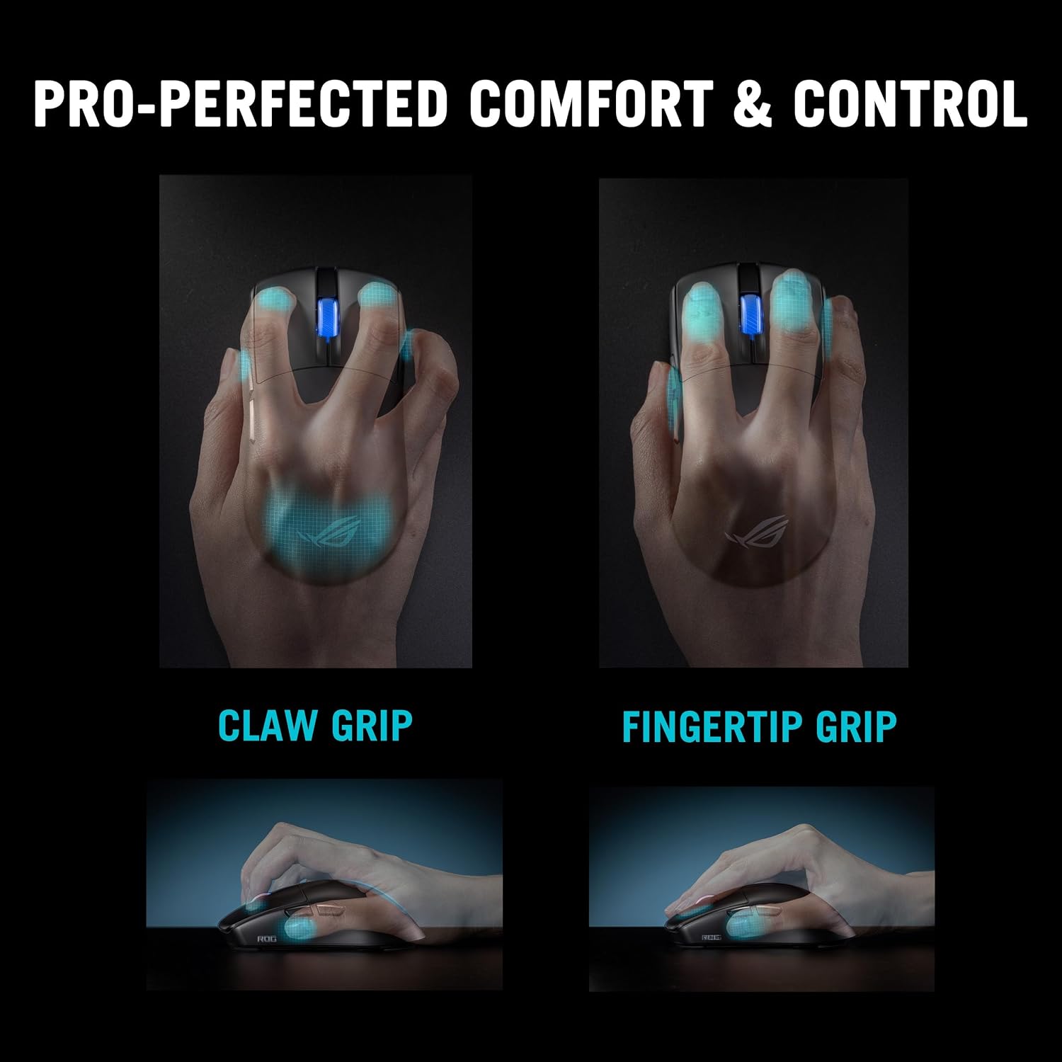 ASUS ROG Harpe II Ace Wireless Esports Gaming Mouse – Pro-Tested, Right-Handed, 48g Lightweight, Tri-Mode Connectivity, 42K DPI, 8K Polling, 101Hr Battery, Web-Based Tool, PC/Mac Support – Lava Red