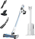 Shark Detect Clean & Empty | Lightweight Cordless Vacuum Cleaner with Auto-Empty System | HEPA Filter, Portable Handheld Attachment, Powerfins Brushroll | Cloudy Blue | IW4624
