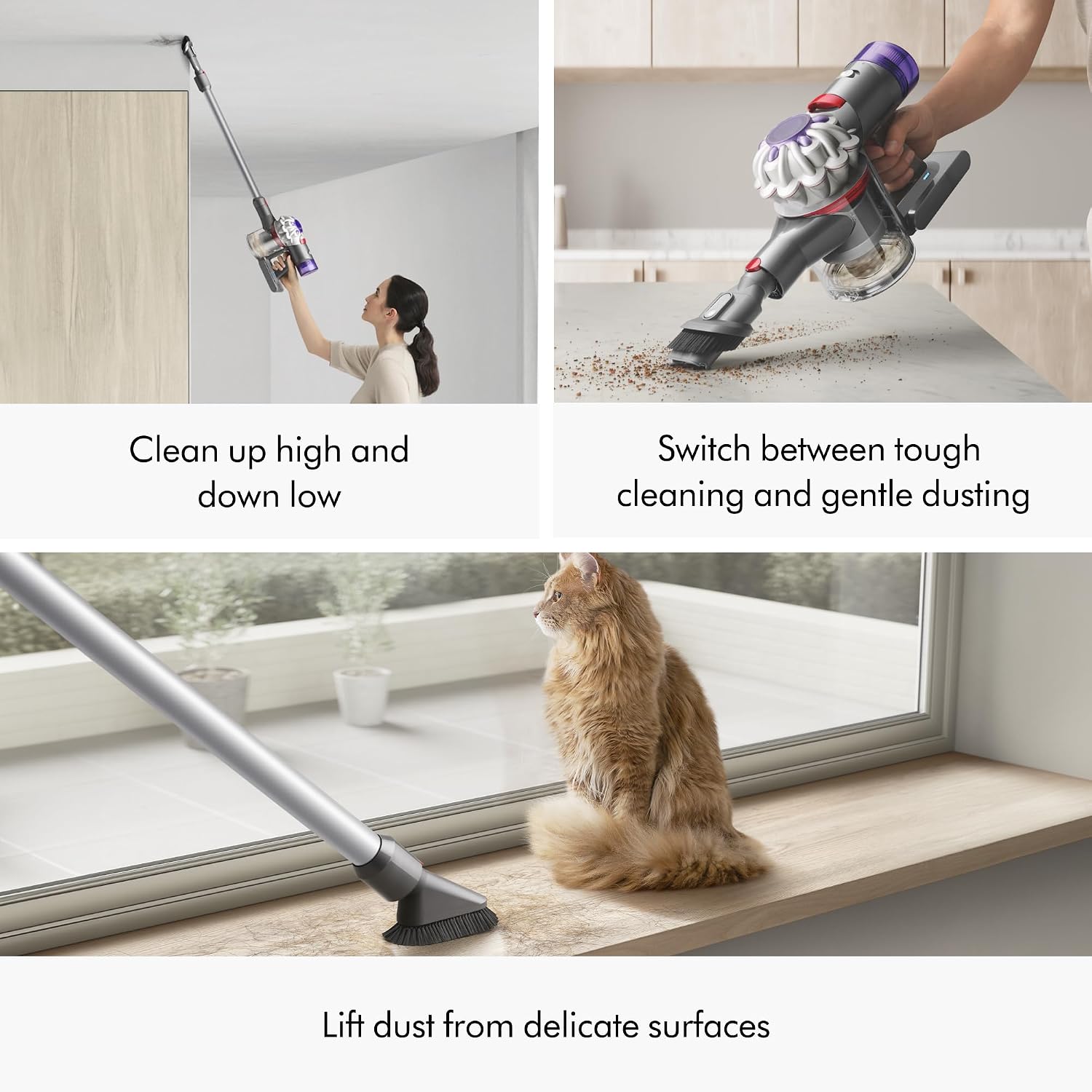 Dyson V7 Animal Cordless Stick Vacuum Cleaner, Iron (Renewed)