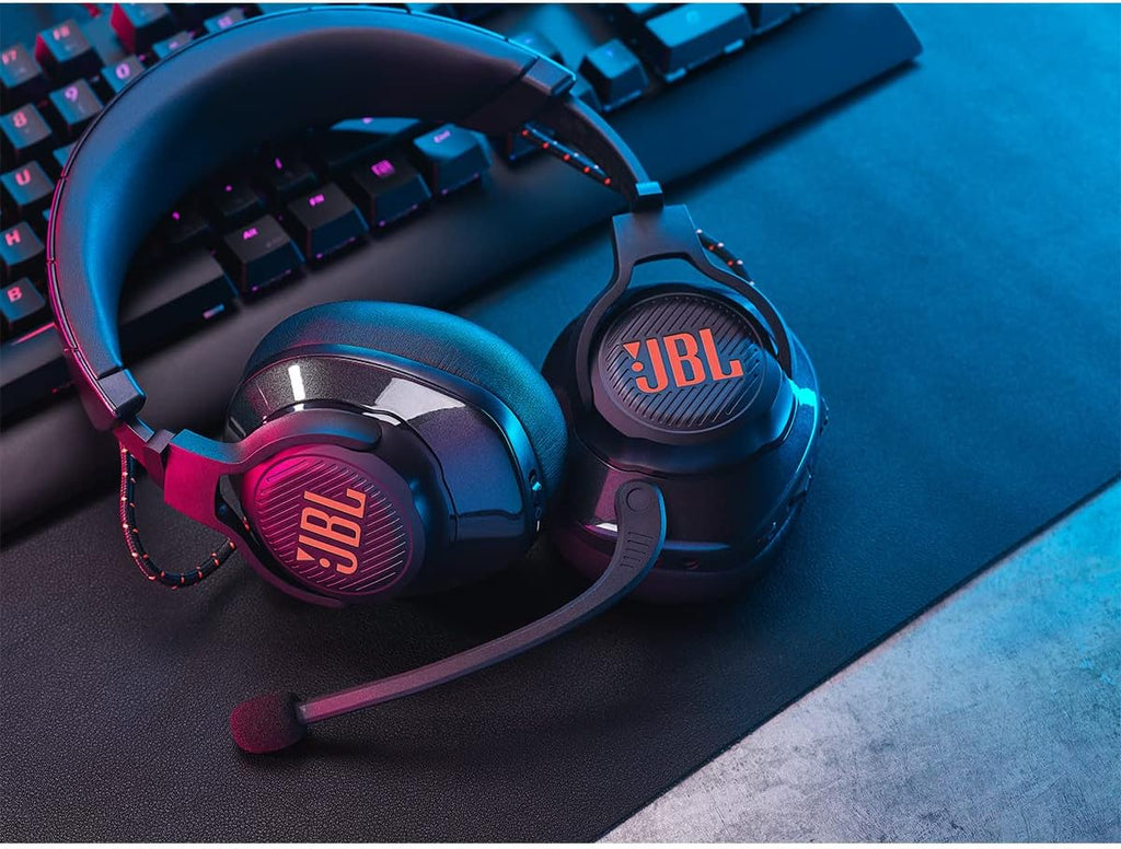 JBL Quantum 610 - Wireless Over-Ear Gaming Headset, JBL QuantumSURROUND, 2.4GHz Wireless, up to 40 Hours of Battery Life, Game-Chat dial, flip-up Boom Microphone (Black)