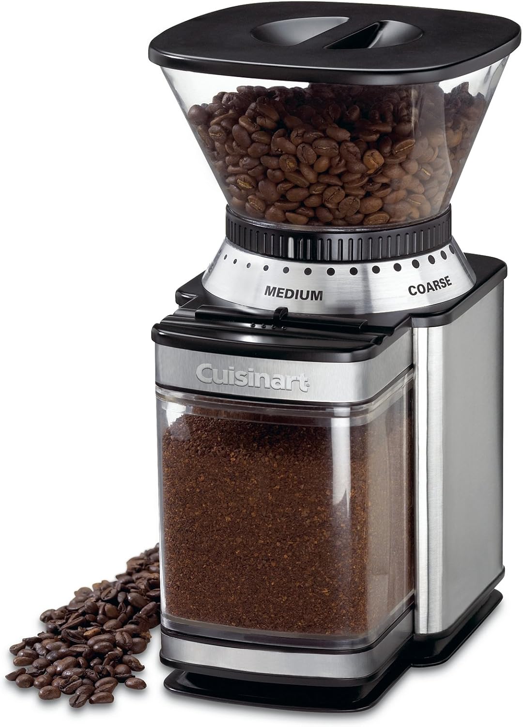 Cuisinart DBM-8 Supreme Grind Automatic Burr Mill, Stainless Steel & DCC-3200P1 Perfectemp Coffee Maker, 14 Cup Progammable with Glass Carafe, Stainless Steel