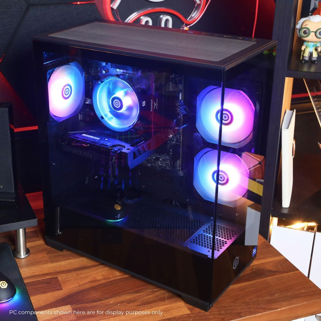 CYBERPOWERPC Gamer Master Gaming PC, AMD Ryzen 5 5500 3.6GHz, Radeon RX 6400 4GB, 16GB DDR4, 500GB PCIe Gen4 SSD, WiFi Ready & Windows 11 Home (GMA3100A)