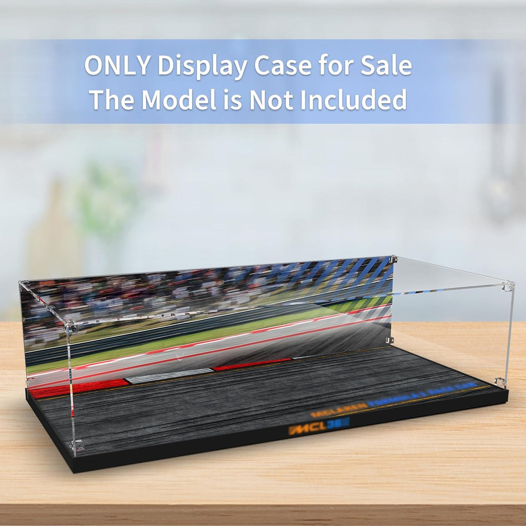 Acrylic Display Case for Lego 42141 McLaren Formula 1 Race Car Model, Dustproof Clear Display Box (The Model NOT Included)