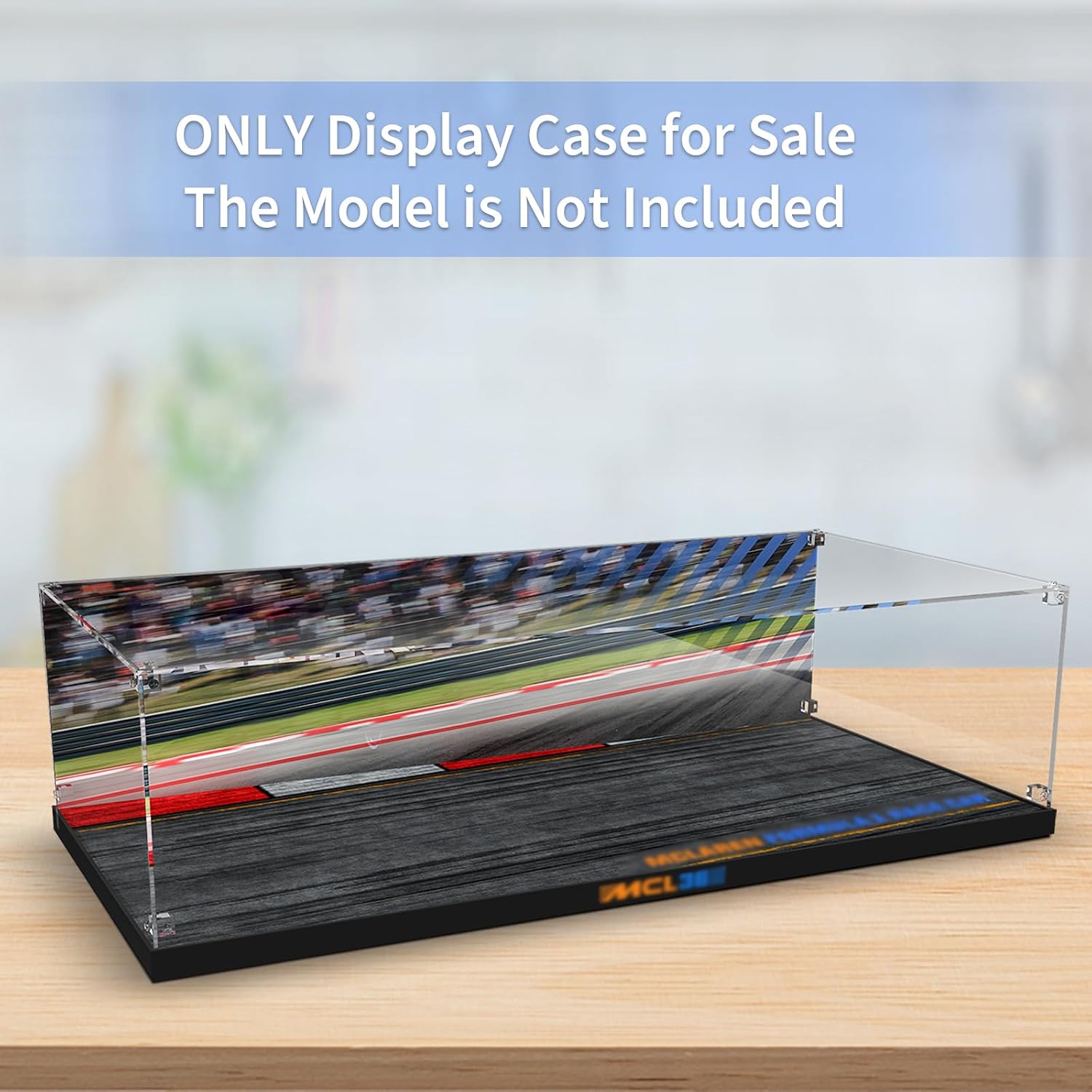 Acrylic Display Case for Lego 42141 McLaren Formula 1 Race Car Model, Dustproof Clear Display Box (The Model NOT Included)