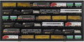 HO Scale Model Train Display Case Rack Wall Cabinet Wall Shelves Compatible with Hot Small Car Wheels 1:64 ad 1:43 Scale Toy Cars w/98% UV Protection- Lockable (Black Finish)