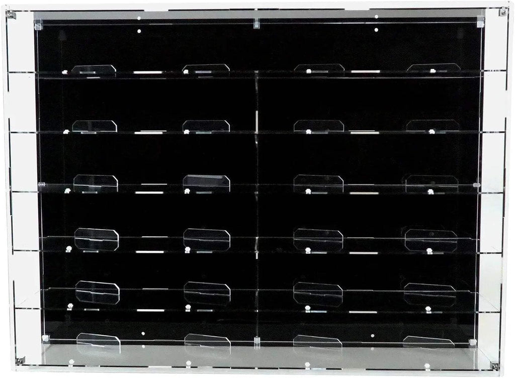 Wall-Mount Display Case Compatible with 24 LEGO Speed Champions Cars – Multi-Tier Collection Showcase – Sets Not Included