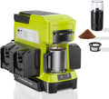 Taingwei Cordless Coffee Maker for Ryobi 18V Battery, Portable Drip Coffee Maker with Electric Coffee Grinder for RV, Camping, Travel, Car, Hiking (Battery Not Included)