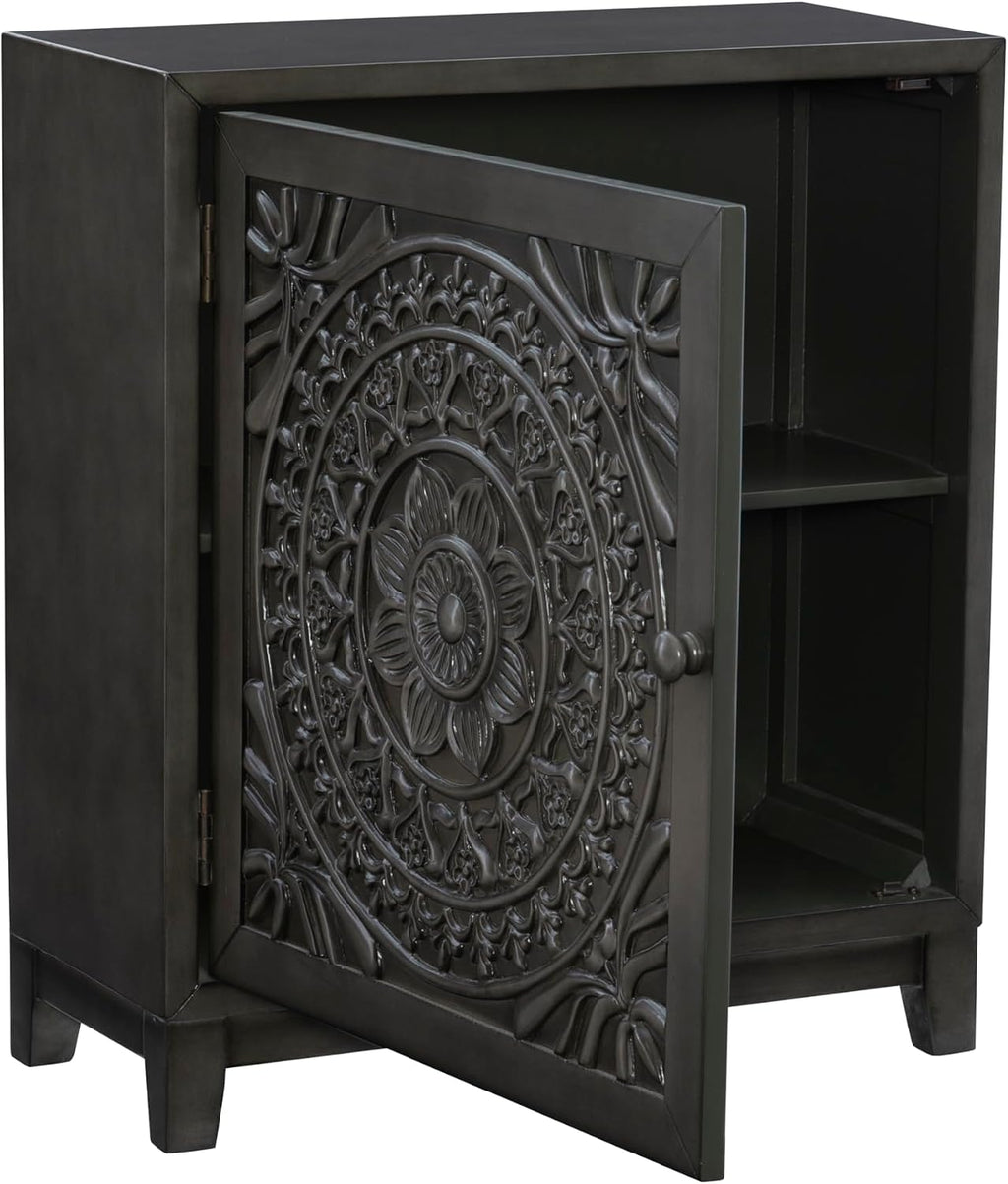 Hadrik Dark Grey Accent Cabinet by Powell