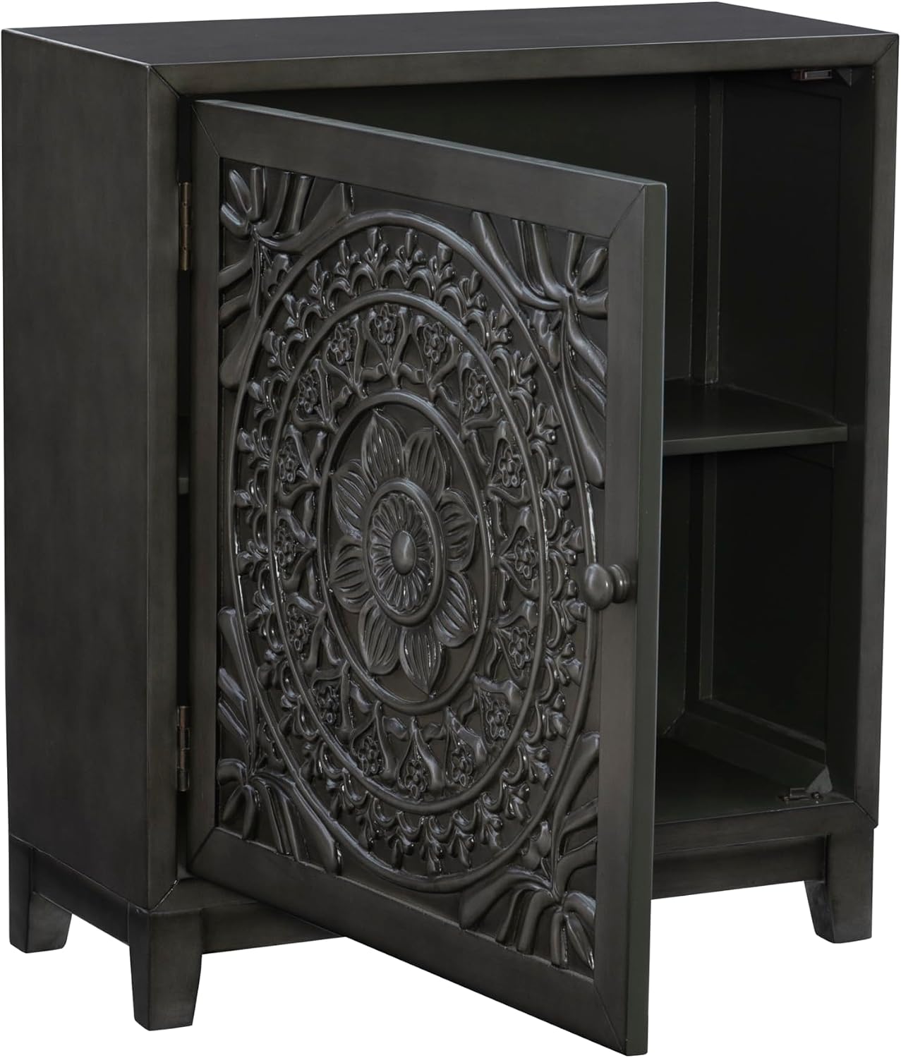 Hadrik Dark Grey Accent Cabinet by Powell