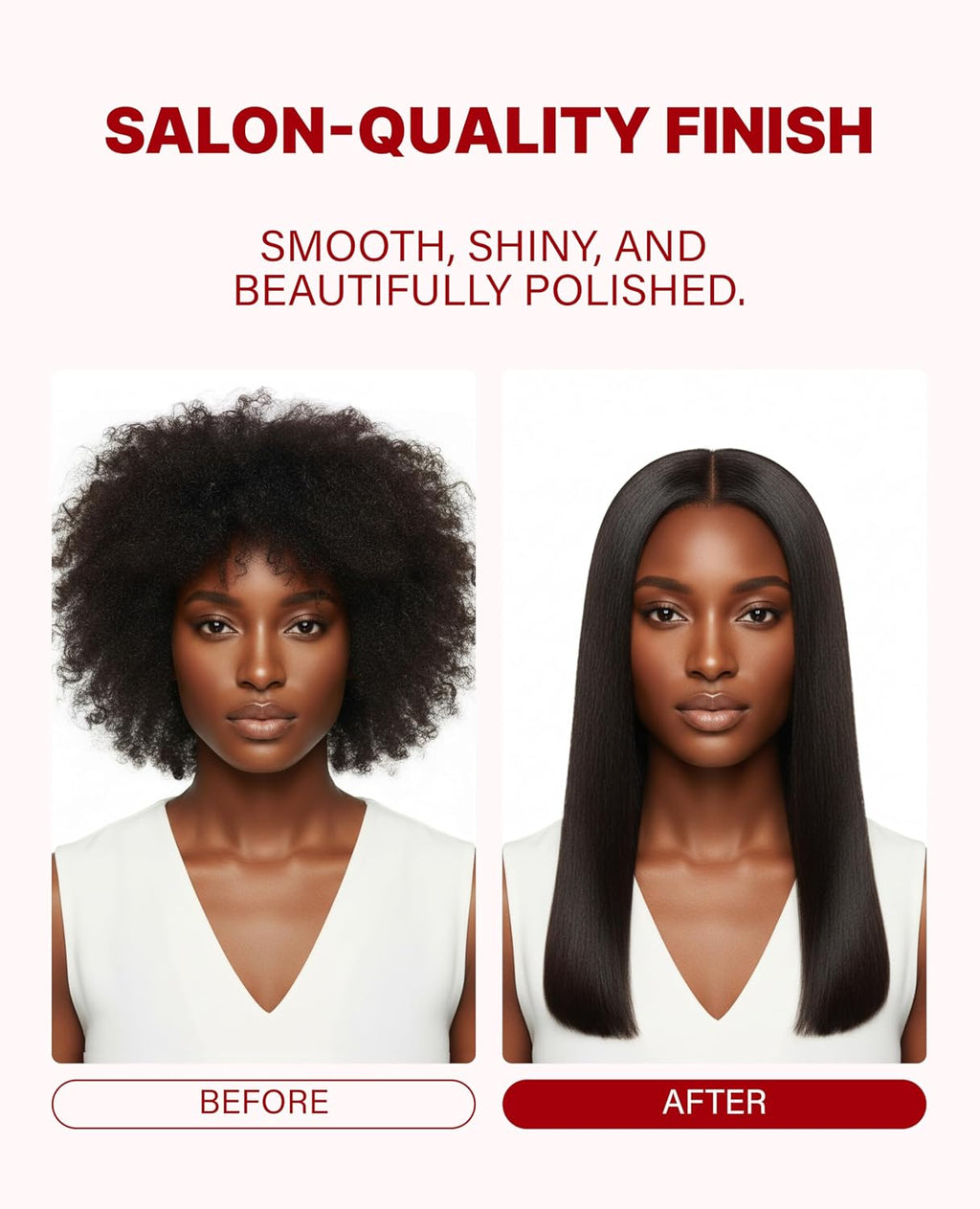 GLAMPALM GlamMuse Wide 1.5' | All-Ceramic Flat Iron Infused with Vita-C, Salon Results with Less Heat Damage, Trusted by K-Pop Hair Stylists Hair Straightener for Thick Hair, Silk Press | GP501T