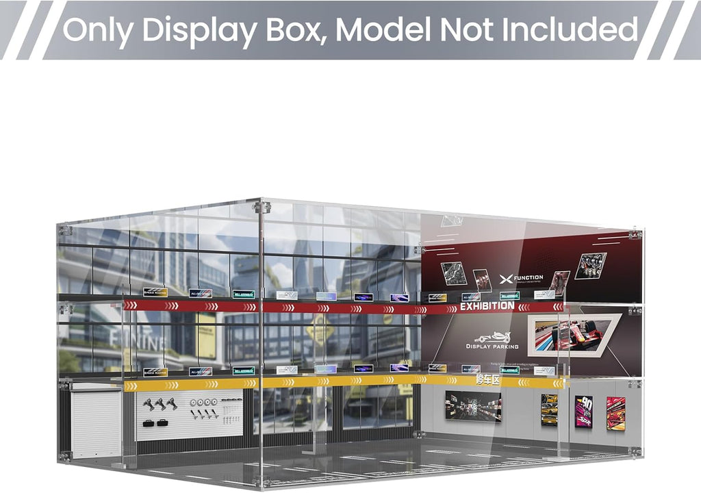 Acrylic Display Case for Lego Speed Champions Ultimate Formula 1 Collector's Pack, Dust-Proof Protective Showcase Box for F1 Model Car Kit (Model Car NOT Included)