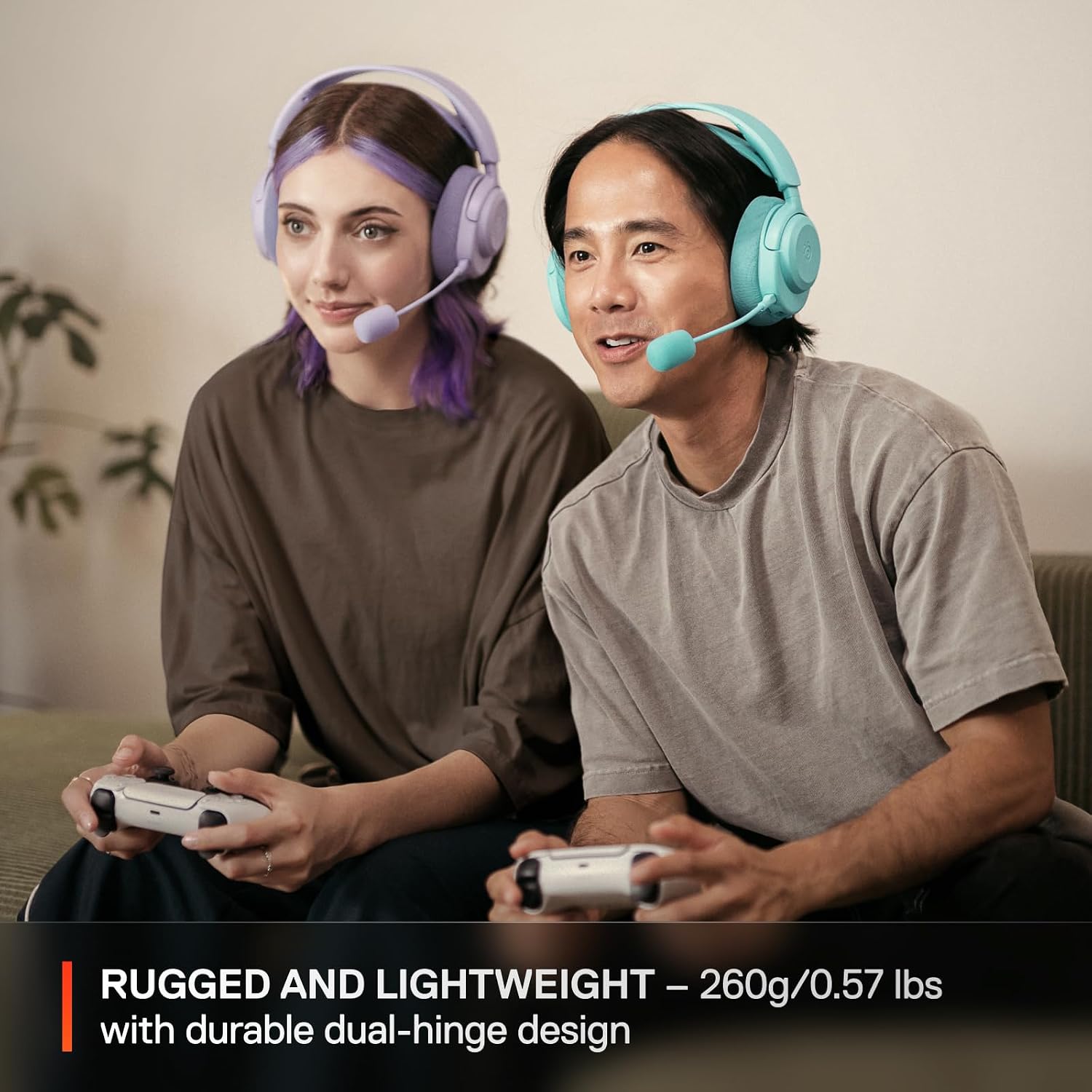 SteelSeries Arctis Nova 3P Wireless Multi-Platform Gaming Headset — Mobile App Control — 40 HR Battery — Neodymium Magnetic Drivers — 2.4GHz/Bluetooth — PS5, PS4, PC, Switch, Mobile — Aqua