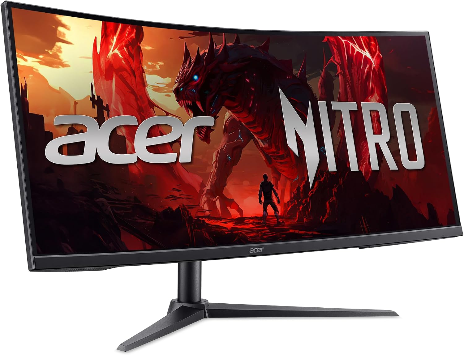acer Nitro 34' Gaming Monitor | QHD 3440 x 1440 | 1500R 21:9 Curved | AMD FreeSync Premium | 200Hz Refresh Rate | 1ms (VRB) | sRGB 99% | 1 x Display Port 1.4 & 2 x HDMI 2.1 Ports | XZ340CUR X0bmiiphx