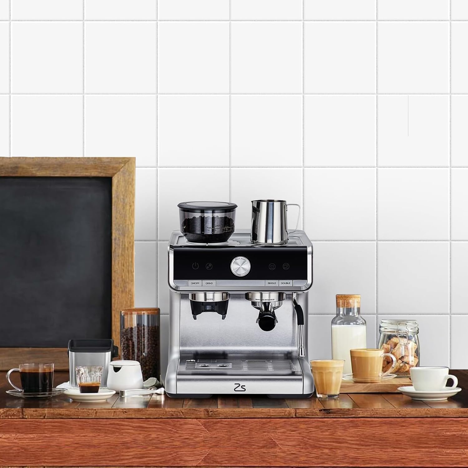 Espresso Machine, 20 Bar Semi-Automatic Espresso Coffee Maker With Steamer Wand for Cappuccino, Latte, 95-Ounce Water Tank