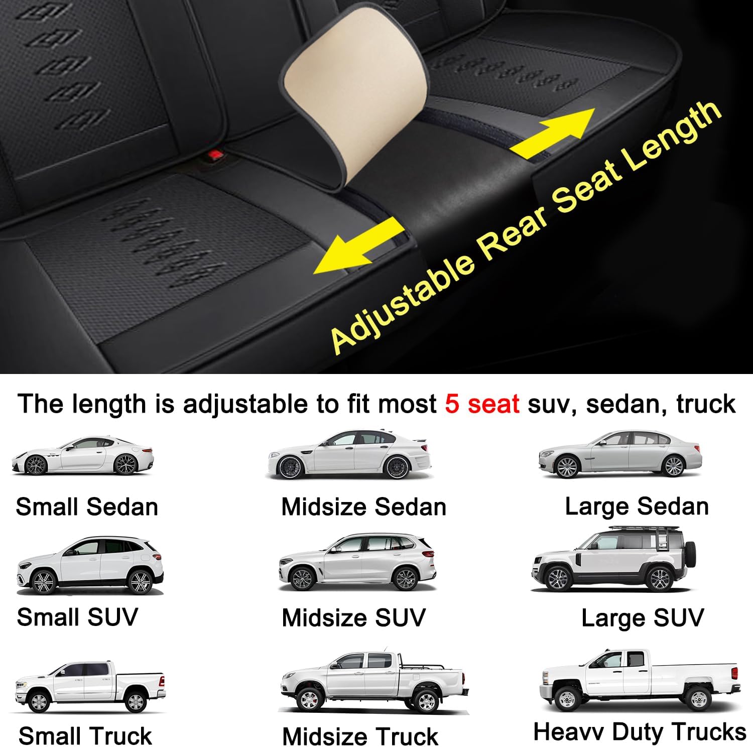 Car Seat Covers 5 Seats Fit for Mazda CX-30 2020-2024 2025,Waterproof Leather Seat Covers,Airbag Compatible,Car Seat Protectors Interior Sets(5PCS with Pillows,Black)