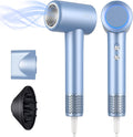 Hair Dryer, TurboLux Ionic 200 Million Negative Ions 1500W Fast Drying High Speed Hairdryer with Diffuser, Lightweight, Low Noise Hair Dryers for Women with 110000 RPM Brushless Motor (Steel Blue)