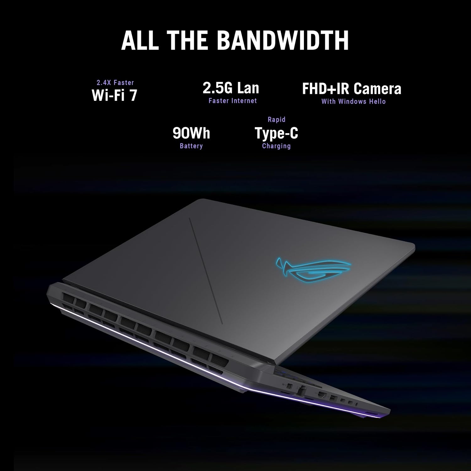 ASUS ROG Strix G16 (2025) Gaming Laptop, 16' FHD+ 16:10 165Hz/3ms Display, NVIDIA® GeForce RTX™ 5060 Laptop GPU, Intel® Core™ i7 Processor 14650HX, 16GB DDR5, 1TB Gen 4 SSD, Wi-Fi 7, Windows 11 Home