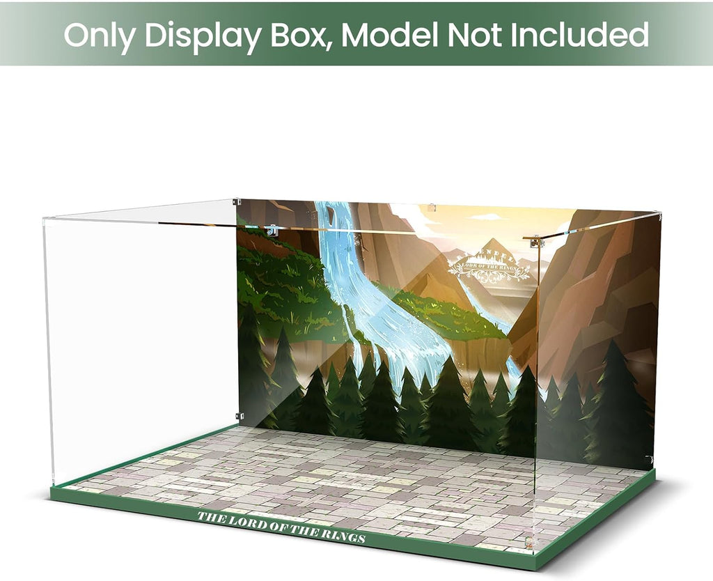 Clear Acrylic Display Case for Lego 10316 The Lord of The Rings: Rivendell – Dust-Proof Protective Showcase Box (Lego Set NOT Included)