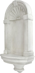 Design Toscano Classical European Style Wall Niche Display Shelf, Large, 30 Inches Tall, Cast Stone Resin, Antique Stone