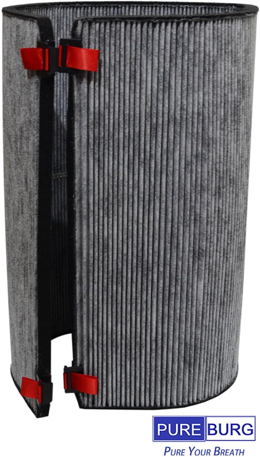 PUREBURG Replacement Filter Set Compatible with Dyson BP03 BP04 BP06 Purifier Big+Quiet Formaldehyde Extra Large, HEPA + 2 Carbon Filter (972132-01 & 972133-02)