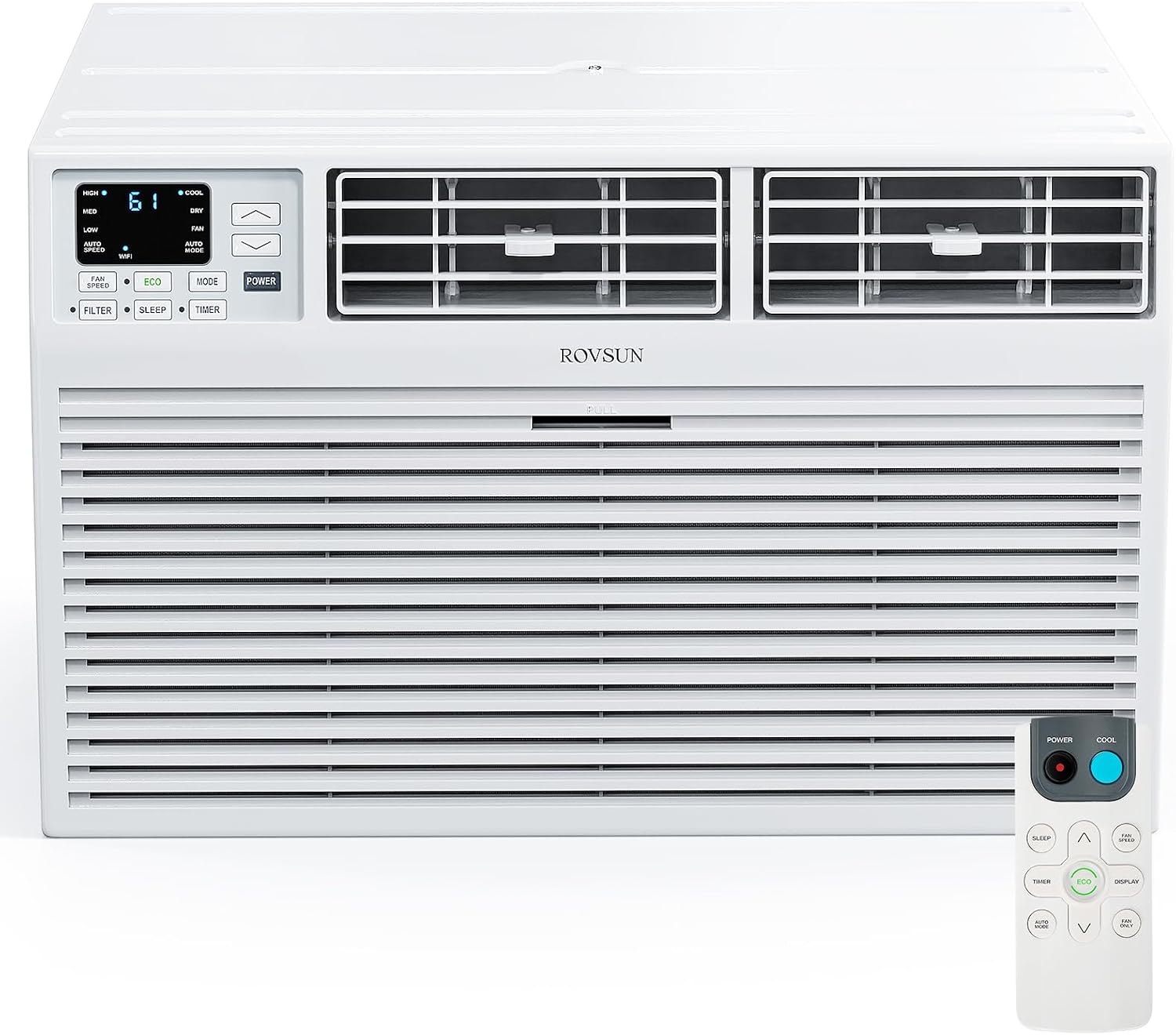 ROVSUN 12000 BTU Through the Wall Air Conditioner with Remote Control, 3-in-1 Wall AC Unit, Dehumidifier & Fan with Timer for Bedroom, Living Room, Apartment, Dorm up to 550 Square Feet, 115V/60Hz