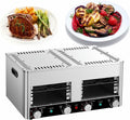 Small Steak Oven, Portable Indoor Broiler, 1500°F Stainless Steel Barbecue Grill with 6/8-Tier Adjustable Rack, Steak Cooker Machine for BBQ,B-110V