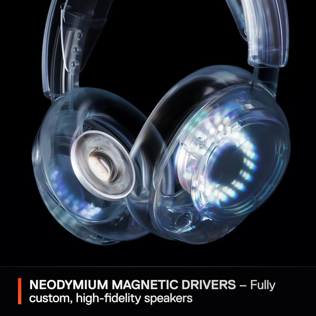 SteelSeries Arctis Nova 5P Wireless Multi-System Gaming Headset — White — Neodymium Magnetic Drivers — 100+ Audio Presets — 60 HR Battery — 2.4GHz or BT — Gen2.X Mic — PS5, PS4, PC, Switch, Mobile