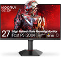 KOORUI 27 Inch 2K Gaming Monitor, 200Hz QHD (2560 x 1440p) Fast IPS Screen, 1ms Response Time, HDR 400, 95% DCI-P3, Height/Pivot/Tilt Adjustable Stand, Adaptive Sync Technology, HDMI & DP, G2722P