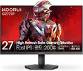KOORUI 27' Gaming Monitor, 200Hz 1ms Fast IPS, WQHD (2560 x 1440p) HDR 400 Display, DCI-P3 95% Color Gamut, FreeSync Premium, Adaptive G-Sync, HDMI x 2, DisplayPort, G2721P
