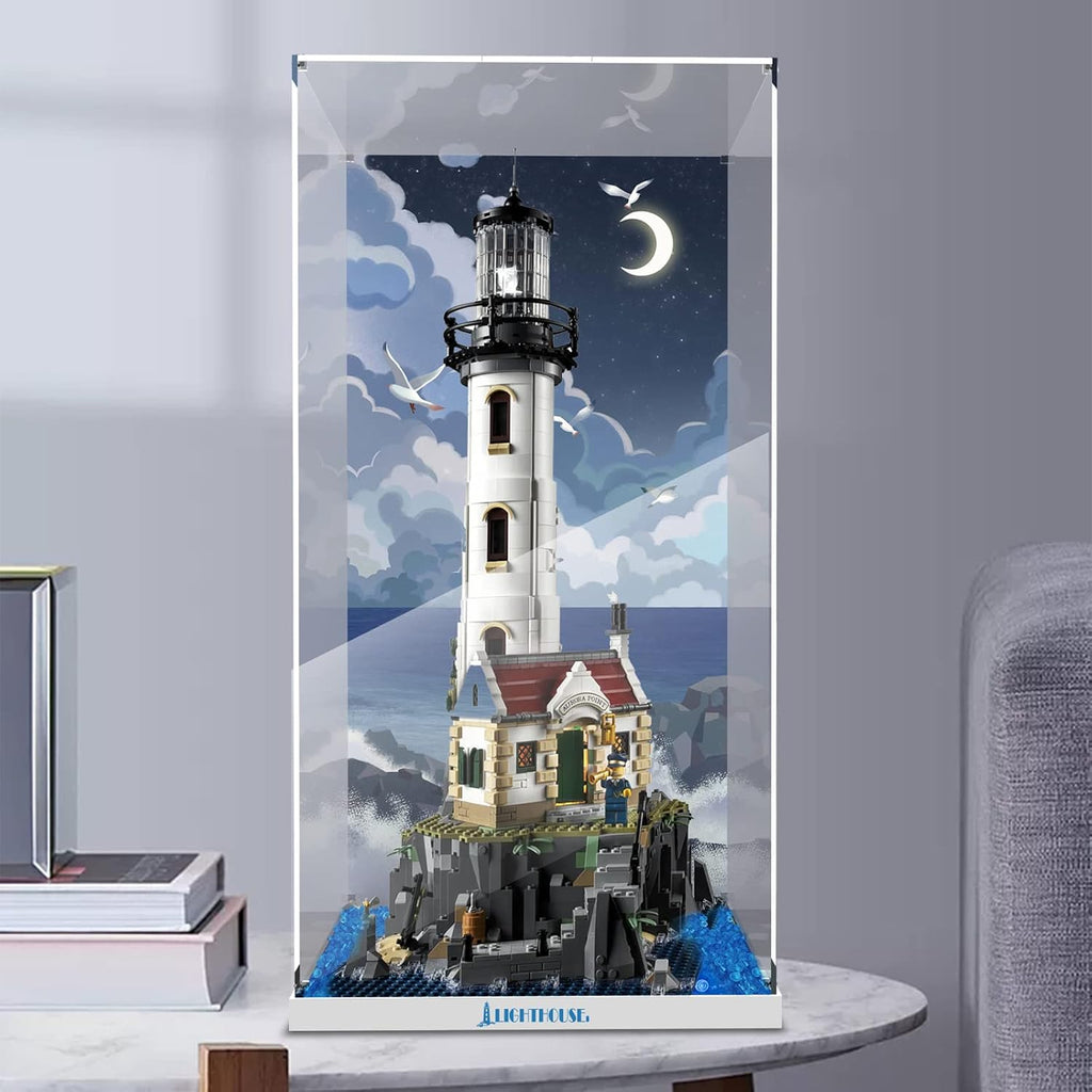 Acrylic Display Case for Lego 21335 Motorized Lighthouse; ONLY Display Case, The Model NOT Included