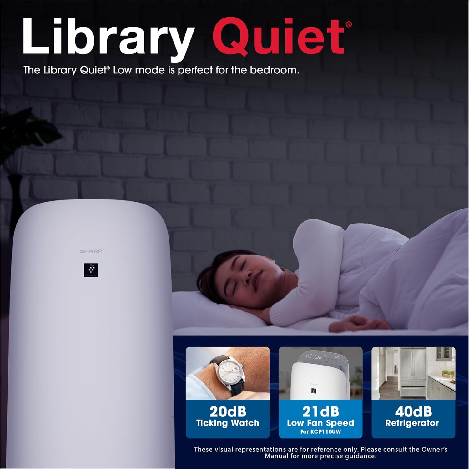 SHARP Smart Air Purifier with Humidifier Combo – Covers up to 2,603 sqft in one hour, Compatible w/Alexa & Google Asst. True HEPA Filter, for XL Rooms, Living Room, Dining Room - KCP110UW