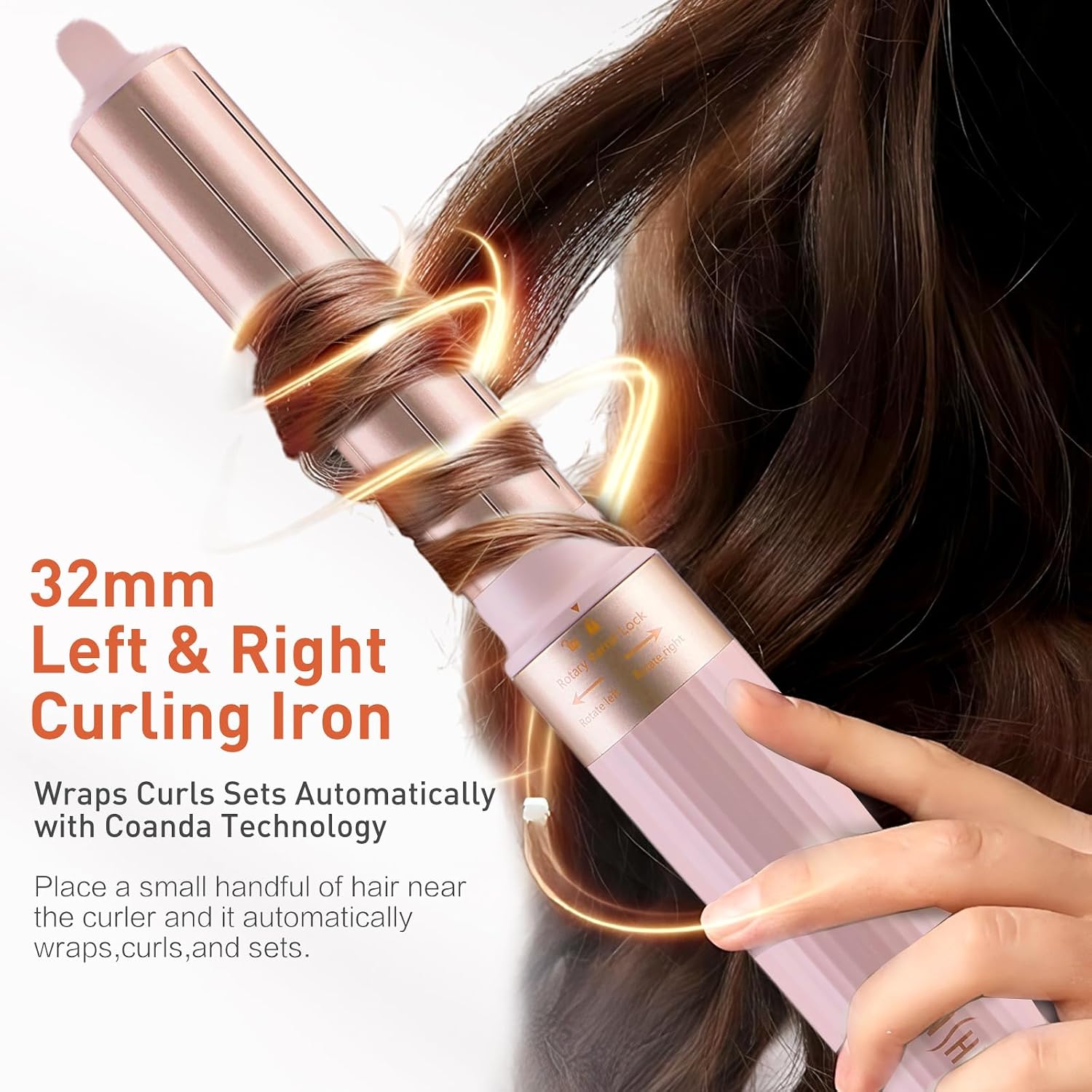 TANSHINE Blow Dryer Brush Set,5 in 1 Professional Hot Air Styler Hair Dryer Brush Styler,High-Speed Dryer Air Curler for Fast Drying Curling Volumizing Straightening Styling,Ionic Technology,Pink
