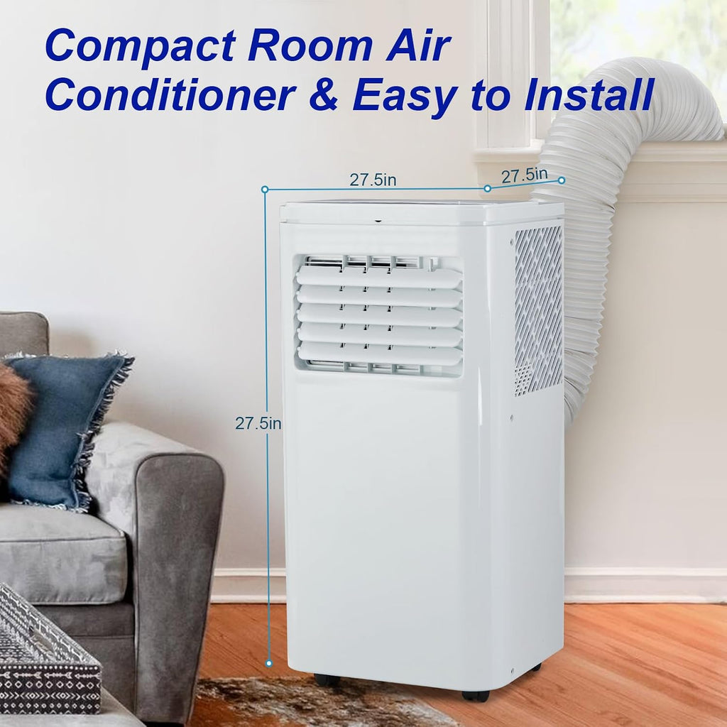 10000 BTU Portable Air Conditioners, 3 in 1 Portable AC Unit with Cooling Dehumidifier Fan, Remote Control, 24H Timer, Quiet 45 dB Sleep Mode, Energy Saving for Home Bedroom