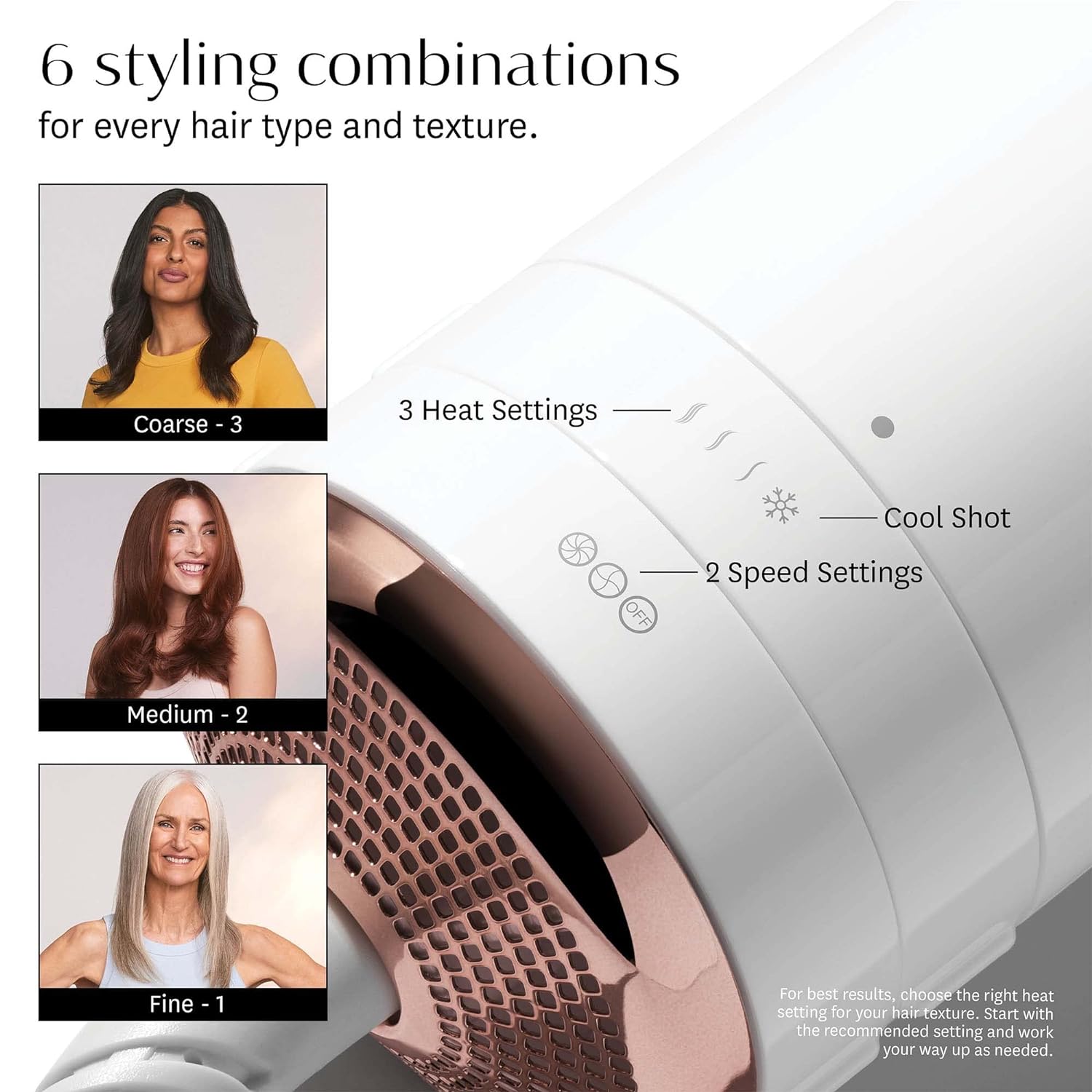 T3 AireBrush One Step Smoothing and Volumizing Hair Blow Dryer Brush, for Fast Drying and Styling with Multiple Heat and Speed Settings, Ceramic and Cool Shot