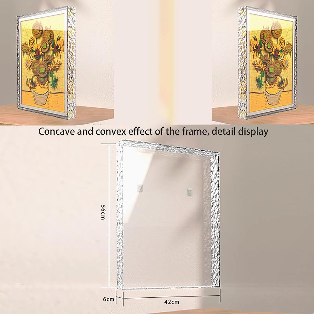 Acrylic Display Case for Lego 31215 Vincent Van Gogh Sunflowers Building Set,Clear Display Case, Dust-Proof Display Case Compatible with Lego 31215(Only Display Case)
