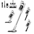 Eureka Cordless Vacuum Cleaner, Anti-Tangle Brushroll, Rechargeable Stick Vacuum, Lightweight for Carpet, Hard Floor, Pet Hair, White NEC280WH
