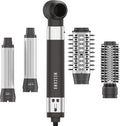 MESCOMB 5 in 1 Hot Air Brush Set - 110,000 RPM Hair Dryer for Fast Drying, Multi-Styler with Auto-Wrap Curlers, Straightening and Volumizing Brush(Gray)