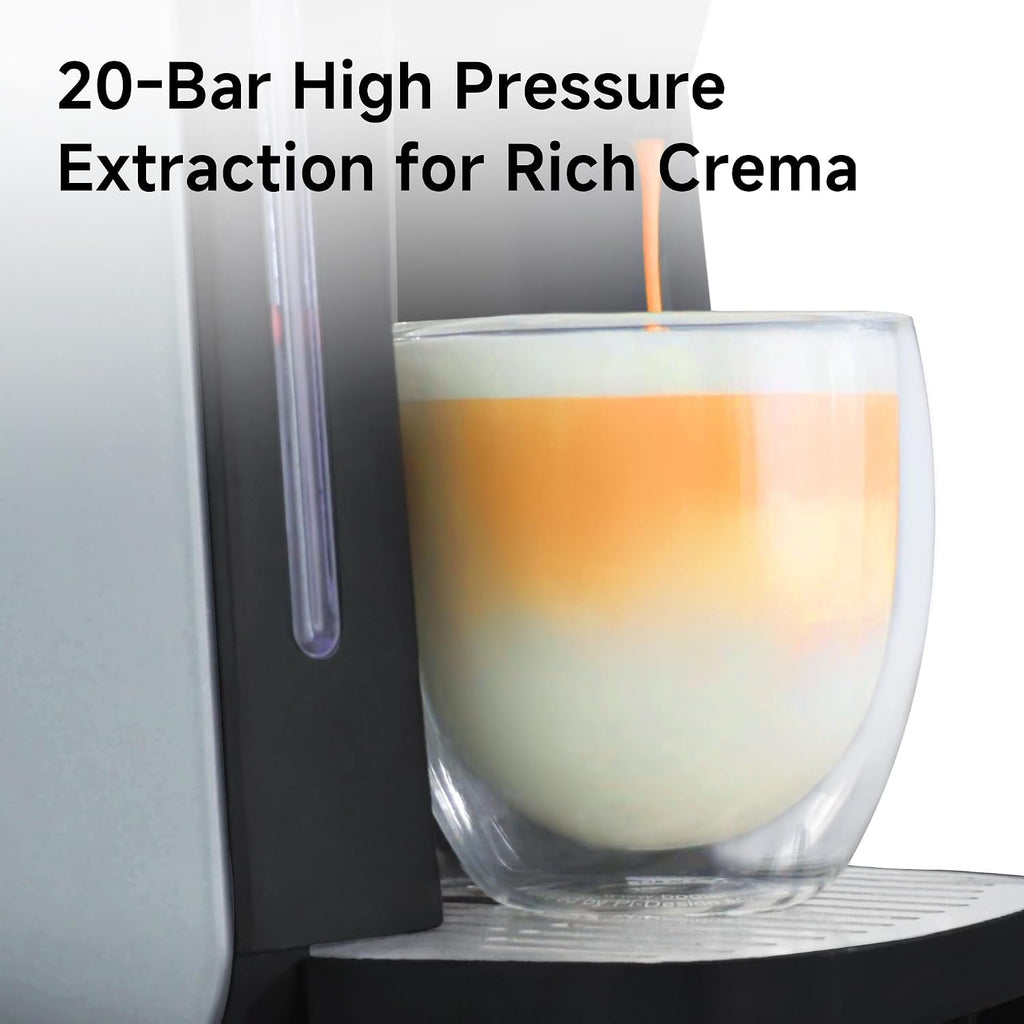 HIBREW H6 6-in-1 Pod Coffee Maker, Express Capsule Espresso Machine, compatible with Kcup*/Nes*/DG*/Espresso Powder. Suitable for Hotels, Homes, and Offices.