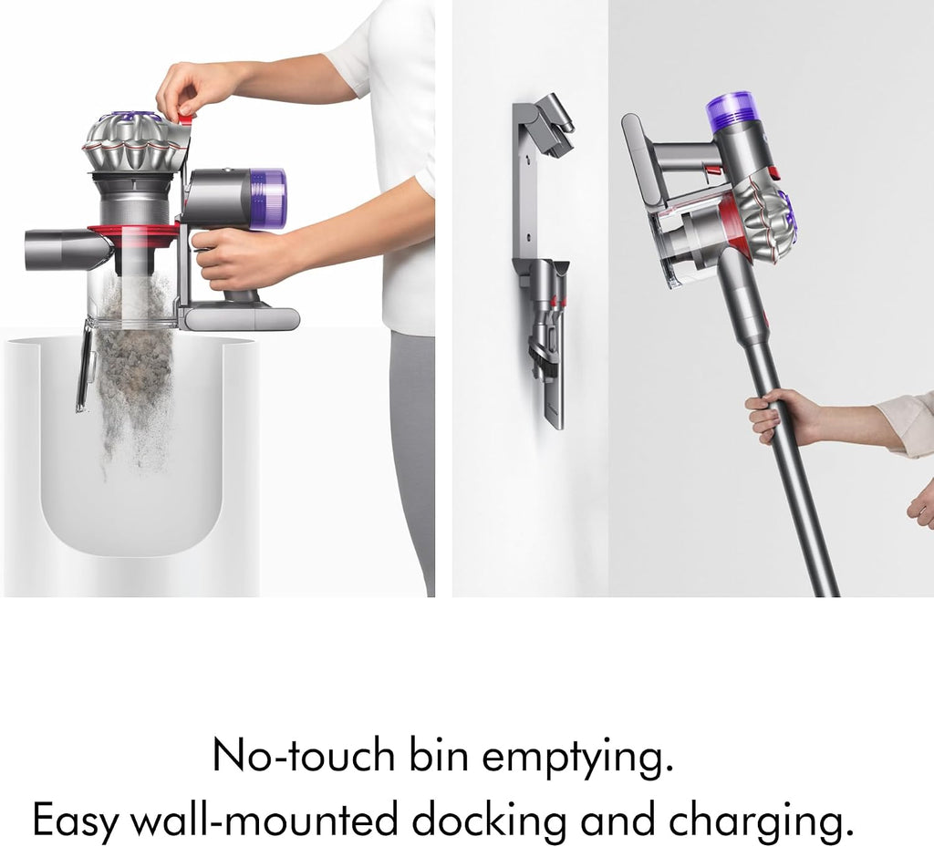 Dyson V8 Plus Cordless Vacuum, Silver/Nickel (Renewed)