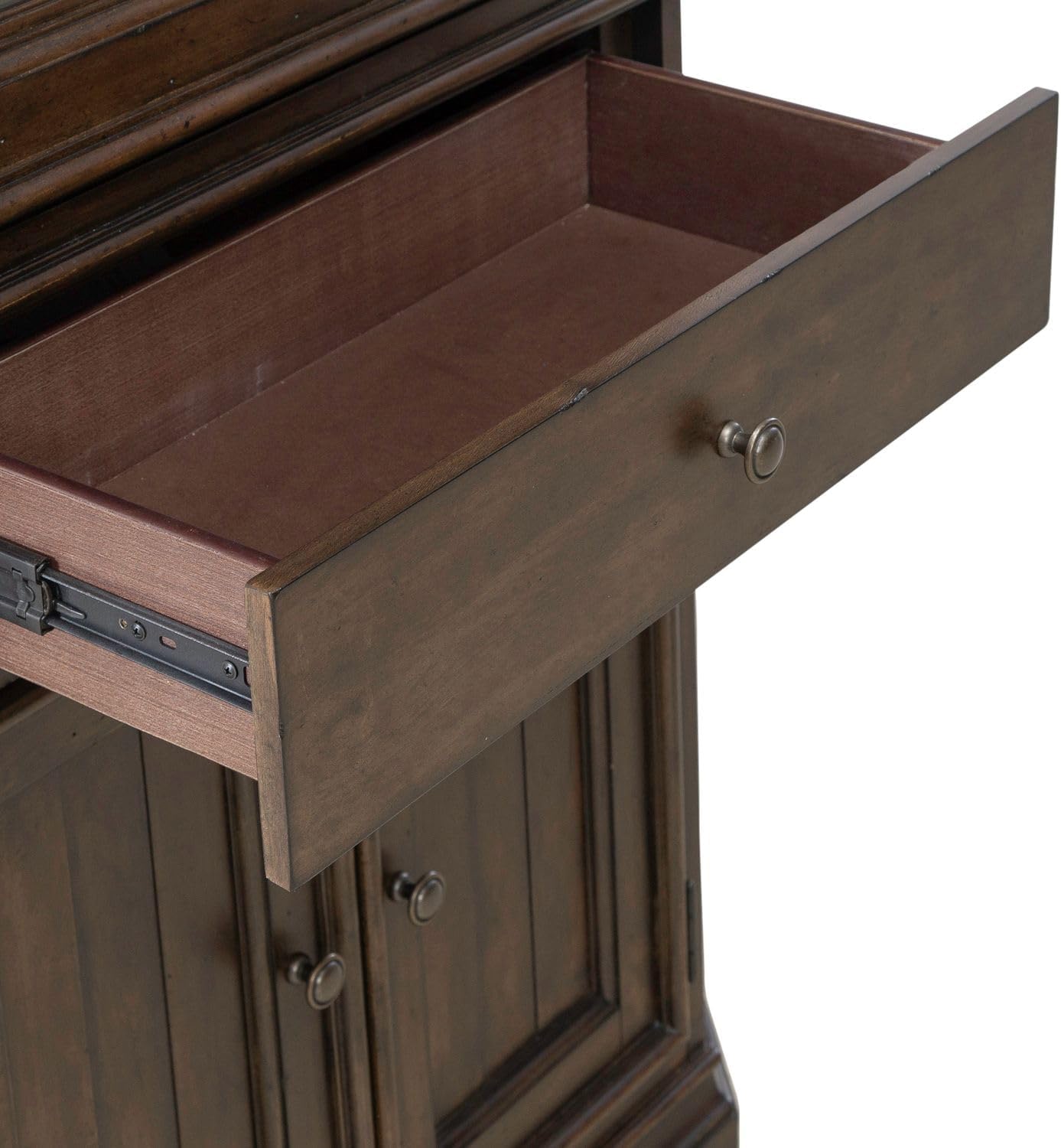Liberty Furniture Arden Road Dining Room Corner Cabinet Display - Satin Cherry