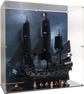 Display Case Compatible with LEGO 10365 Captain Jack Sparrow Pirate Ship – Maritime UV Printed Background – Set Not Included