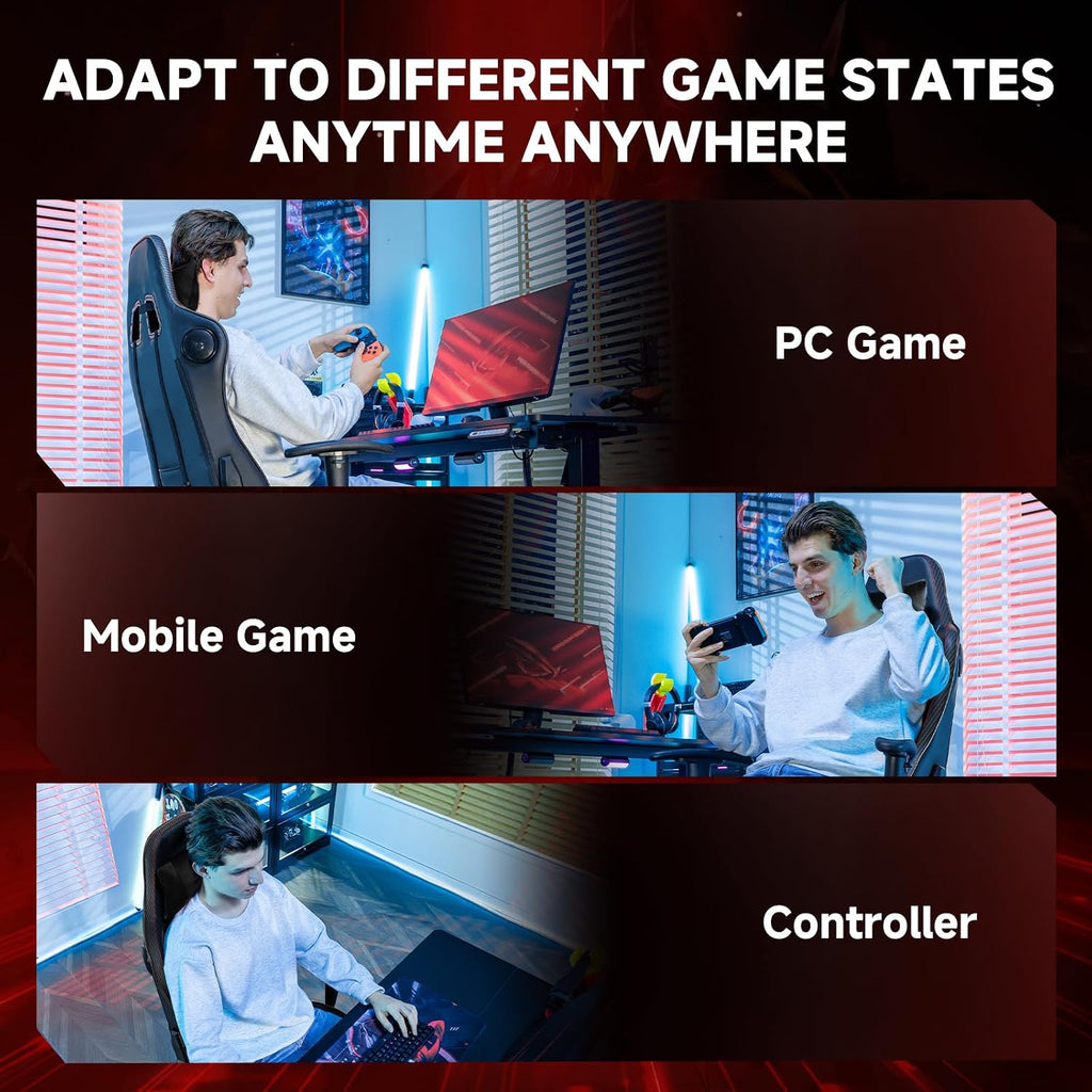 GTPLAYER Gaming Chair,Gamer Chair with Bluetooth and Adjustable Backrest,Seat Height Adjustable Computer Chairs with 3D Armrests,Video Game Chair with Footrest Speakers (Black)