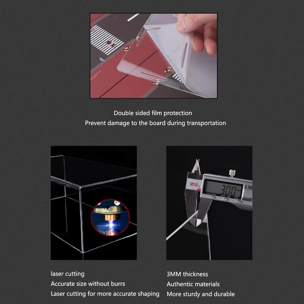 Acrylic Display case for Lego 75313 at-at All Terrain Armored Walker, Sturdy Storage Display Box 30.3 x 12.5 x 26.7 inches (excluding Models) (Style B)