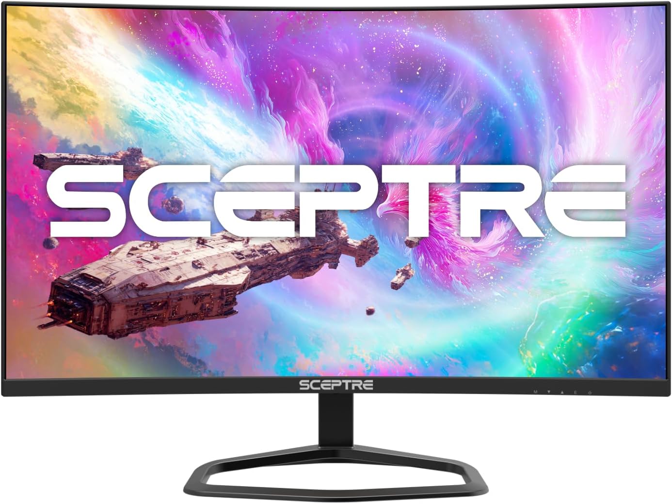 Sceptre 27-Inch Curved Gaming Monitor, FHD 1080p, 240Hz, 1500R, DisplayPort & HDMI x2, Built-in Speakers, Machine Black (C275B-FWT240 Series, 2026)