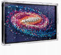 Transparent Lego 31212 Galaxy Pixel Art Wall Mounted Picture Frame Dusty Display Case with Open Door Wall Mounted Model (Model Not Included)
