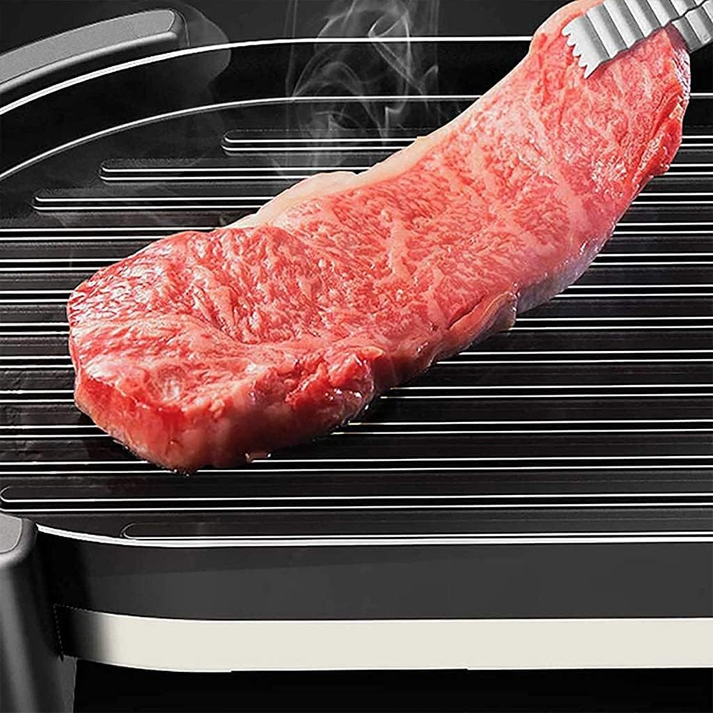 Electric BBQ Grill Indoor Electric Grill Hot Pot Indoor Electric Baking Plate Hot Pot Smokeless Non Stick Grill Kebab Large Capacity Household BBQ