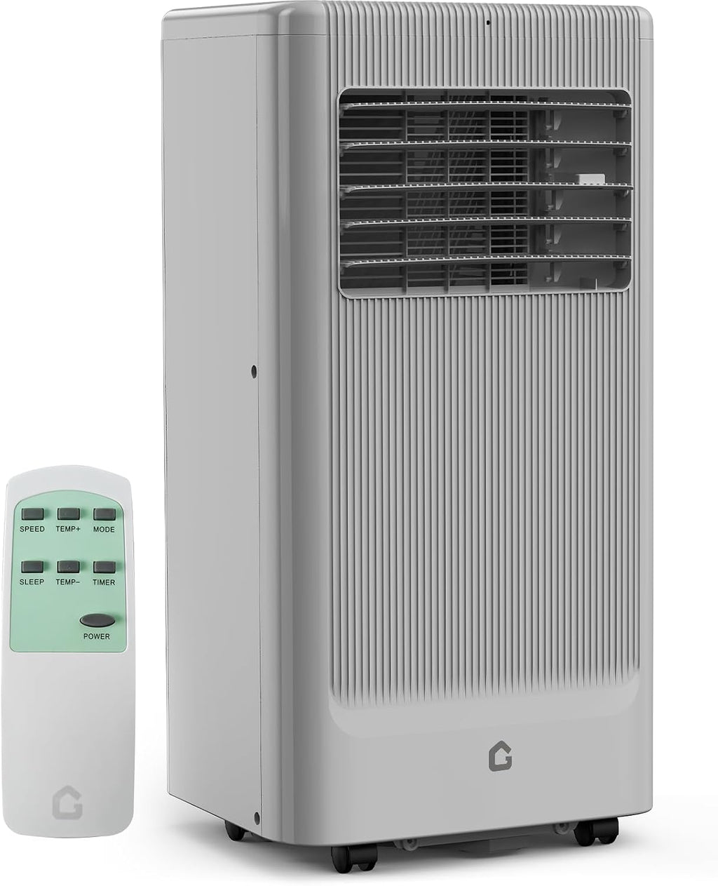 8,000 BTU Portable Air Conditioners, 3-in-1 Air Conditioner Portable Up to350 Sq.Ft, Portable AC Unit with Cooling, Fan, Dehumidifier, 24H Timer, Easy Window Installation Kit, Grey, for Bedroom.